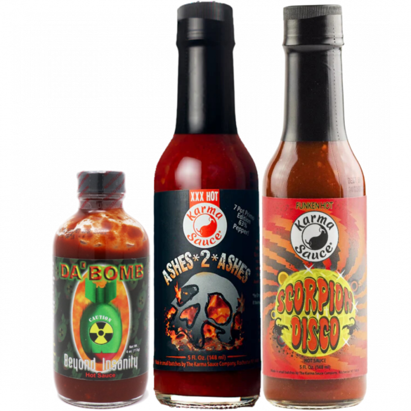 Hot Ones Sada Chilli Omáček Extreme Hot Trio pack