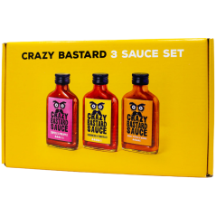 Sada Nejprodávanějších Chilli Omáček Crazy Bastard