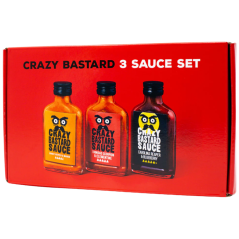 Sada Nejpálivějších Chilli Omáček Crazy Bastard