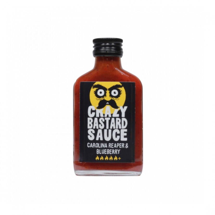 Crazy Bastard Carolina Reaper & Borůvky chilli omáčka 100ml