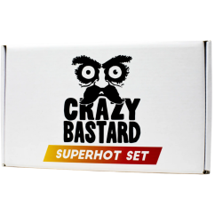 Sada Extrémně Pálivých Chilli Omáček Crazy Bastard