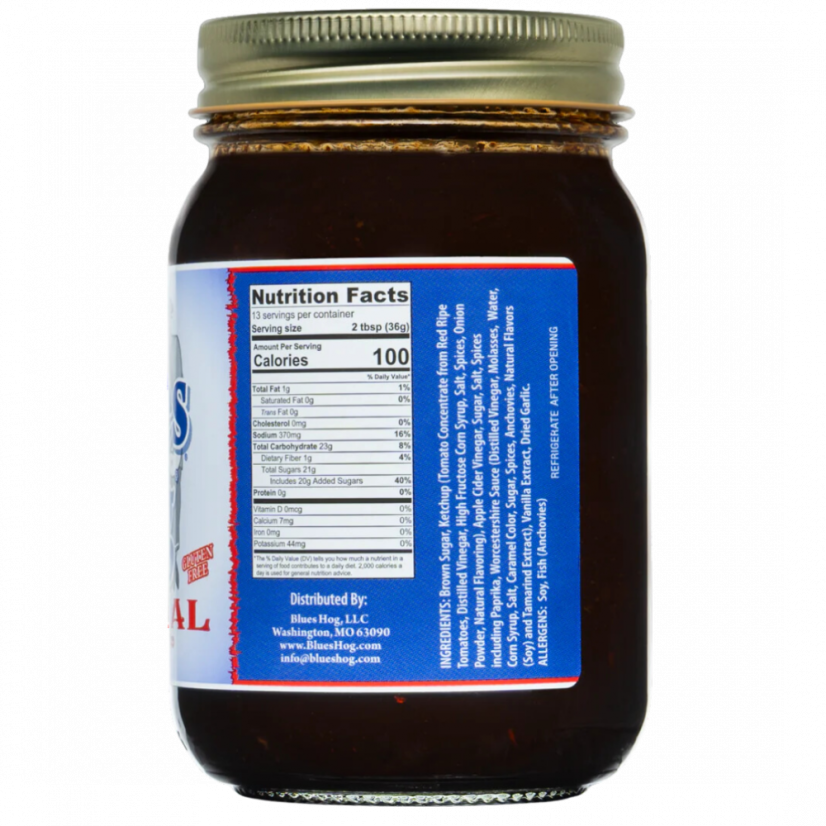 Blues Hog Original BBQ omáčka - Hmotnost: 540g