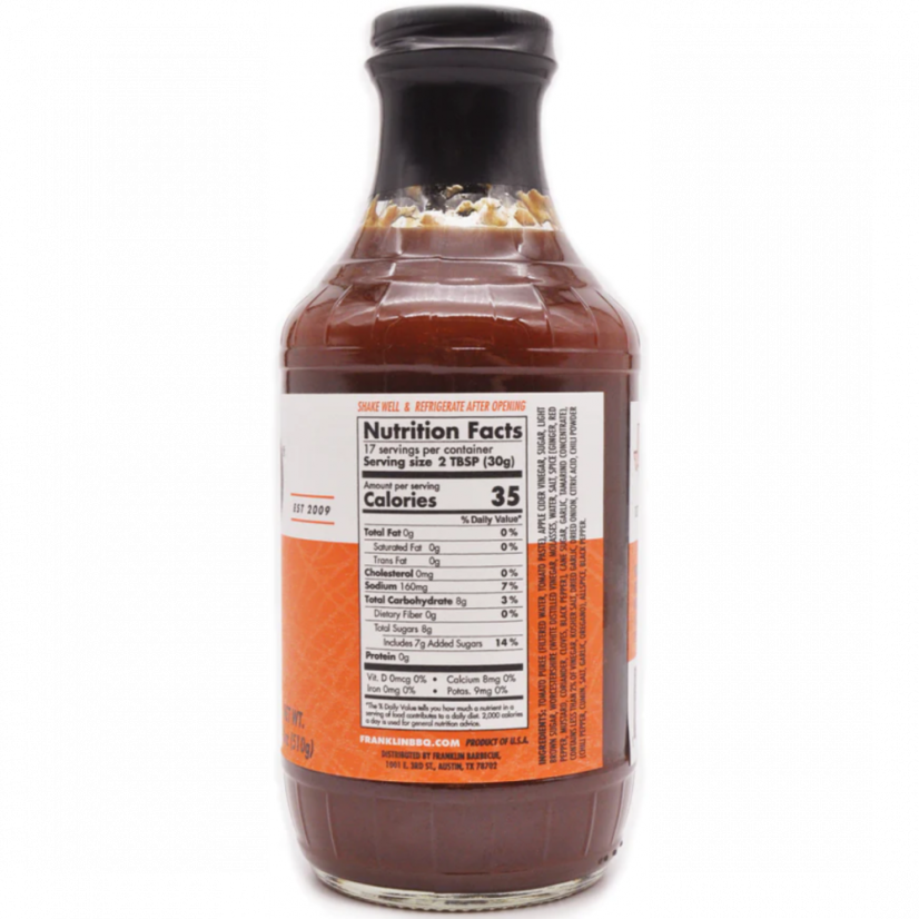 Franklin Barbecue Original Texas BBQ omáčka 510g