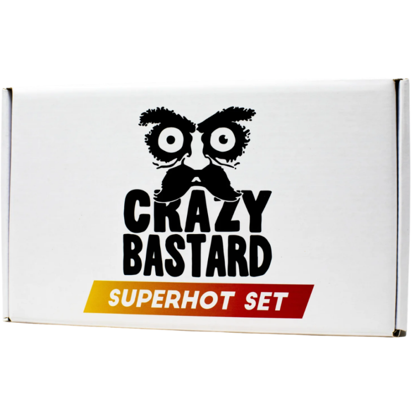 Sada Extrémně Pálivých Chilli Omáček Crazy Bastard