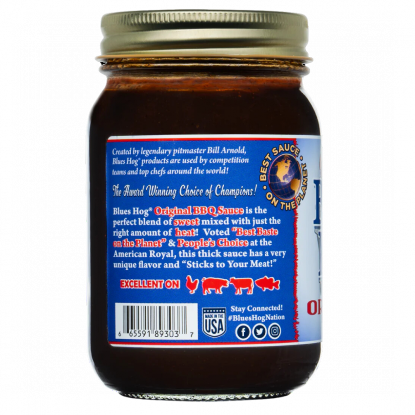 Blues Hog Original BBQ omáčka - Hmotnost: 540g