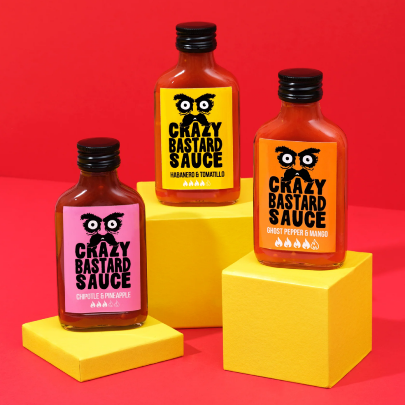Sada Nejprodávanějších Chilli Omáček Crazy Bastard